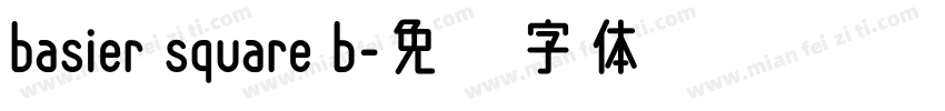 basier square b字体转换